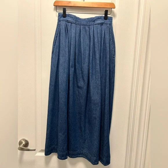 Ralph Lauren Blue Maxi Skirt - Picture 2 of 15